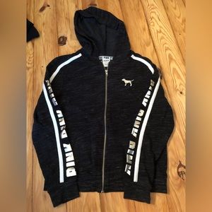 VS Pink zip up hoodie